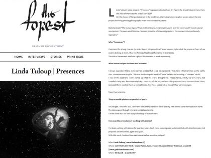  Interview in The Forest Magazine, march 2017